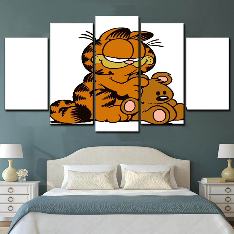 Garfield 11 5 Piece Canvas Art Wall Decor - Canvas Prints Artwork