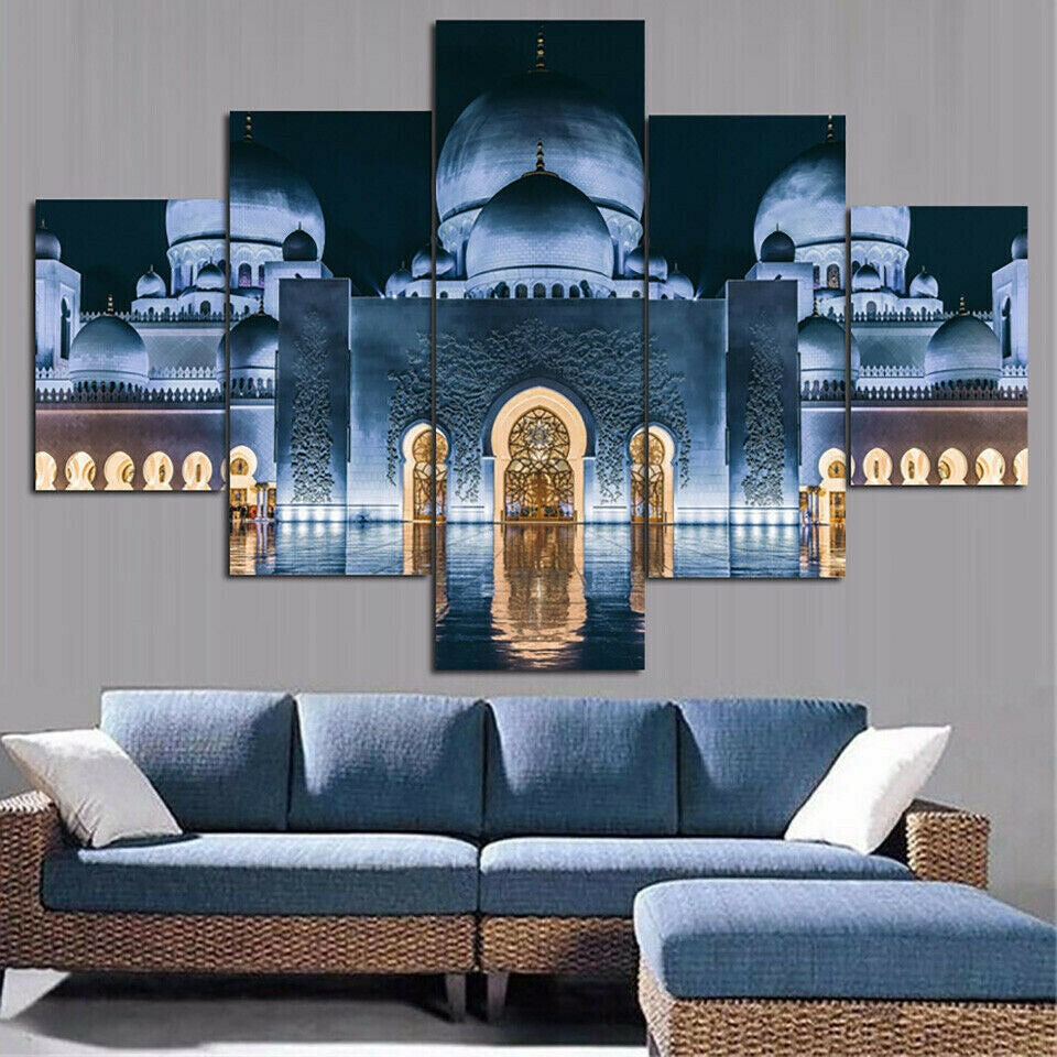 Islam Mosque Landscape Wall Art Canvas Decor Printing – CA Go Canvas
