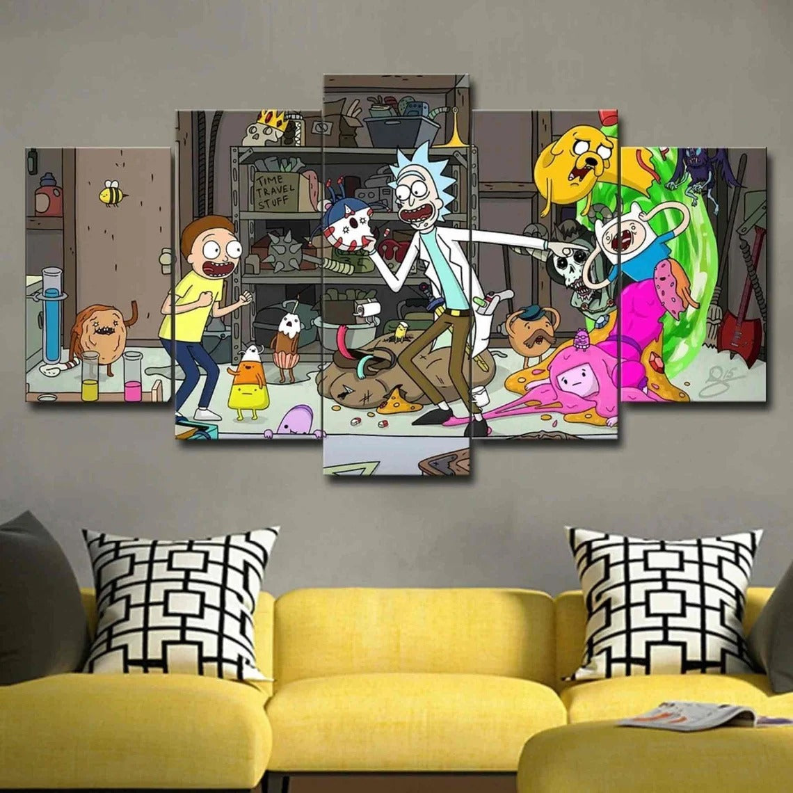 Rick And Morty Wall Art Canvas Decor Printing Ca Go Canvas 9952